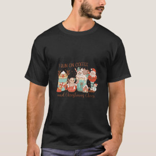 T-shirt Retro Super Je Cours Sur Café Et Noël Cheval X