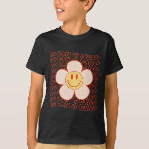 T-shirt Retro Super Joyeux Visage 100 Jours De Mignonne D'