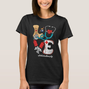 T-shirt Retro Super LOVE Stethoscope Infirmière en santé p