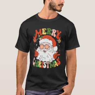T-shirt Retro Super Père Noël Joyeux Noël 2023 Hommes
