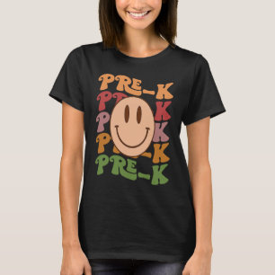 T-shirt Retro Super PrK Mignonne Sourire Visage Retour À L