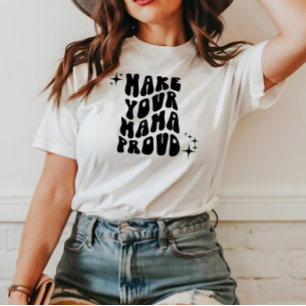 T-shirt Retro Super Rendre votre maman Fier Chemise