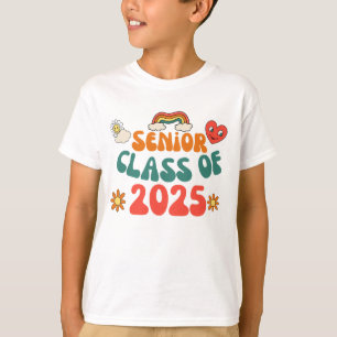 T-shirt Retro Super Senior 25 Class Of 2025 Graduation
