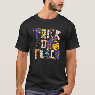 T-shirt Retro Super Trick Ou Enseignant Halloween