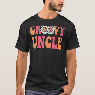 T-shirt Retro Super Uncle Matching Famille 1er anniversair