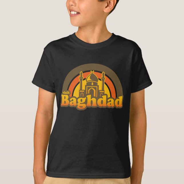 T-shirt Rétro superbe de Bagdad (Devant)