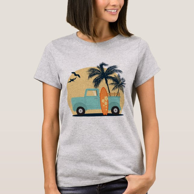 T-Shirt Rétro Surf (Devant)