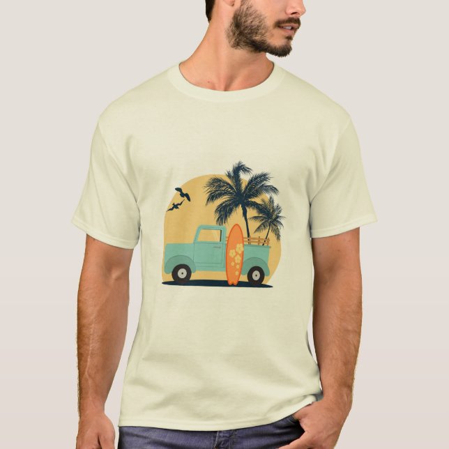 T-Shirt Rétro Surf (Devant)