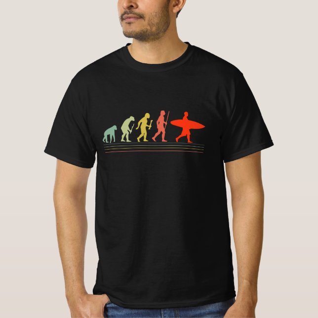 T-shirt Retro surf evolution Surfboard and Summer Gifts (Devant)