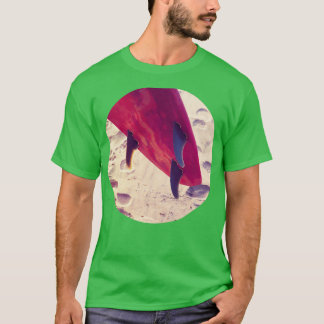 T-shirt retro Surfboard design graphique rouge surfboard s
