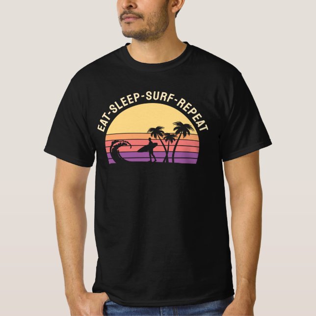 T-shirt Retro Surfing (Devant)