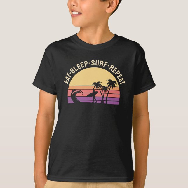 T-shirt Retro Surfing (Devant)