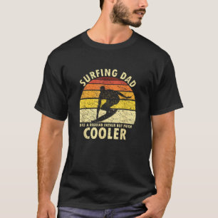 T-shirt Retro Surfing Papa Surfer Surfing Père Homme T Shi