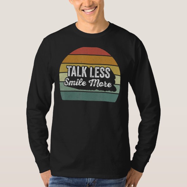 T-shirt Retro Talk Moins Smile Plus Historique Hamilton (Devant)