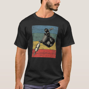 T-shirt Retro Tattoo Artis Ink Tat Machine Vêtements Cadea