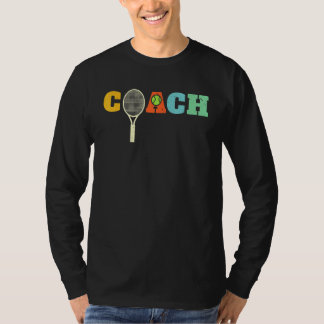 T-shirt Retro Tennis Coach Racquet Racquets Net Sert
