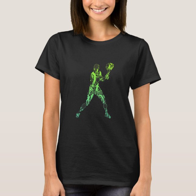 T-shirt Retro tennis player match ball man with bat (Devant)