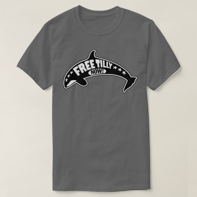 T-shirt Rétro Throwback Free Tilly MAINTENANT Orca Conserv (Design devant)