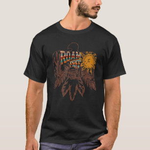 T-shirt Retro Thunderbird Desert Cactus Roam Free Western