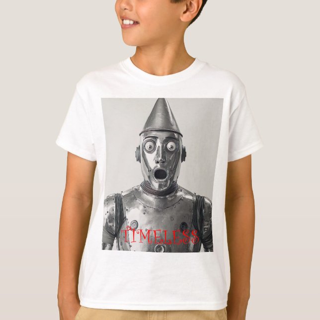 T-shirt Retro Tin Man Steampunk Armor (Devant)
