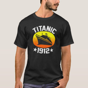 T-shirt Retro Titanic 1912 Bateau de croisière Navire Vint