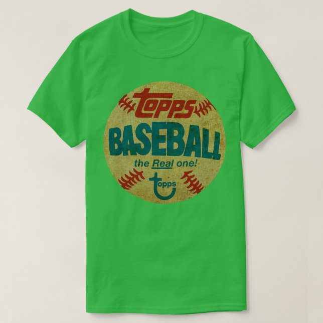 T-shirt Retro Topps baseball le vrai dessus Crewneck S (Design devant)