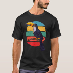T-shirt Retro Toucan Vintage style dénudé Art d'oiseau