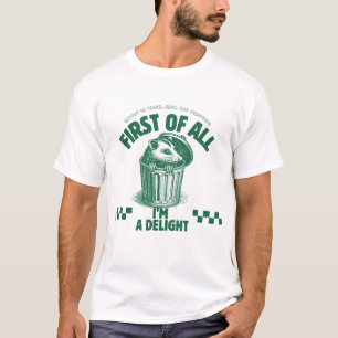 T-shirt Rétro 'Tout d'abord, je suis un délice' Angry Opos