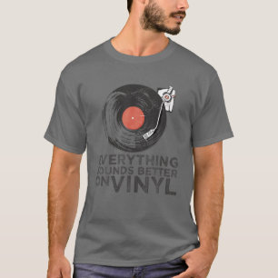T-shirt Rétro Tout Sonne Mieux Sur Le Vinyl