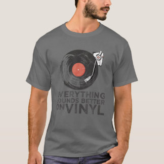 T-shirt Rétro Tout Sonne Mieux Sur Le Vinyl
