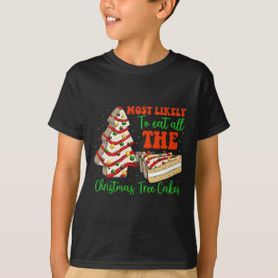T-shirt Rétro Très Probable De Manger Tout L'Arbre De Noël