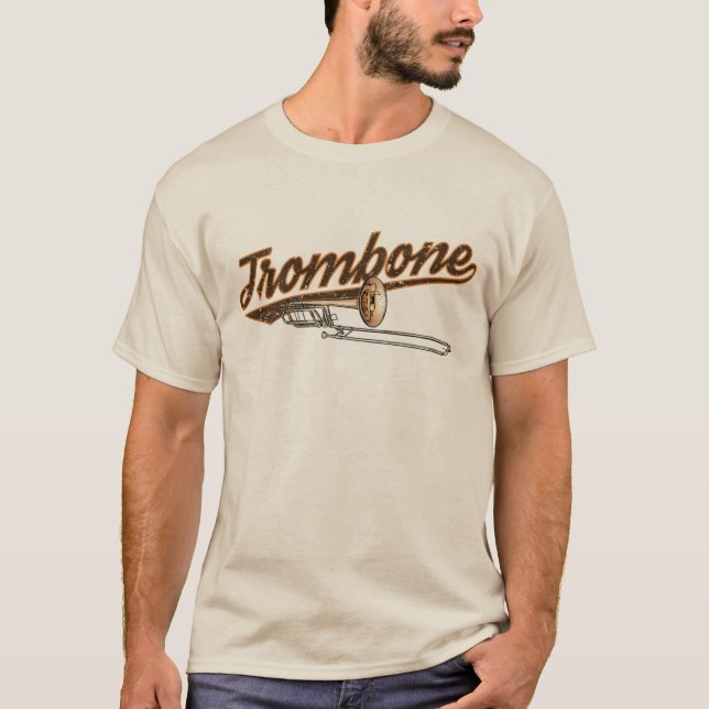 T-shirt rétro Trombone (Devant)