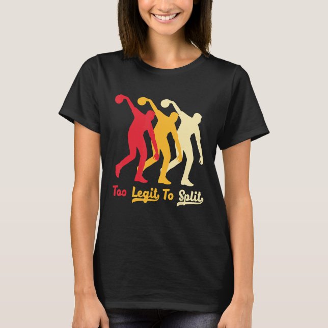 T-shirt Retro Trop Leger Pour Fractionner Le Devis Pour Bo (Devant)