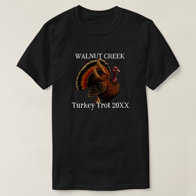 T-shirt Retro Turkey Trot (Design devant)