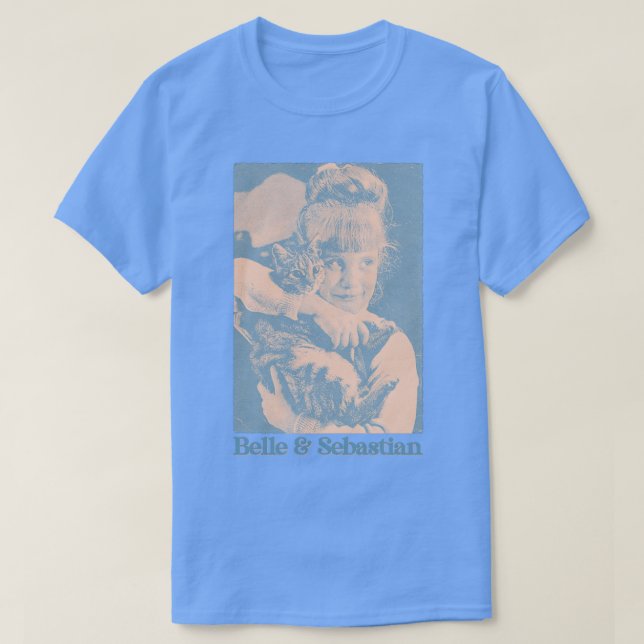 T-shirt Retro Twee Belle Sebastian Fan Hommage Design (Design devant)