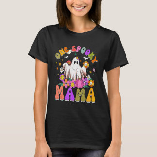 T-shirt Retro Un Éffrayant Mama Maman Mère Costume d'Hallo