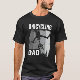 T-shirt Retro Unicyclist Unicycle Monocycle For Dad Unicyc