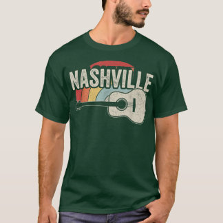 T-shirt Rétro Unique Musique de Pays Amateurs Nashville Mu