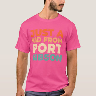 T-shirt Retro Us City Juste Un Enfant Du Mississippi Port 