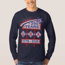 T-shirt Retro USA 250th Anniversary Marquee Sign 1776-2026