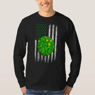 T-shirt Retro Usa Drapeau Bowling Shamrock Sports St Patri