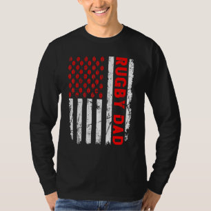 T-shirt Retro USA Drapeau Sports Meilleur Papa Jamais Fier