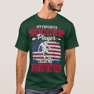 T-shirt Retro USA Joueur de football Drapeau appelle moi G