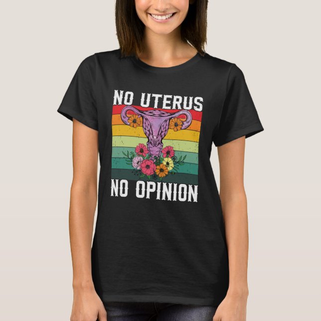 T-shirt Retro Uterus Support Hysterectomy Recovery Product (Devant)