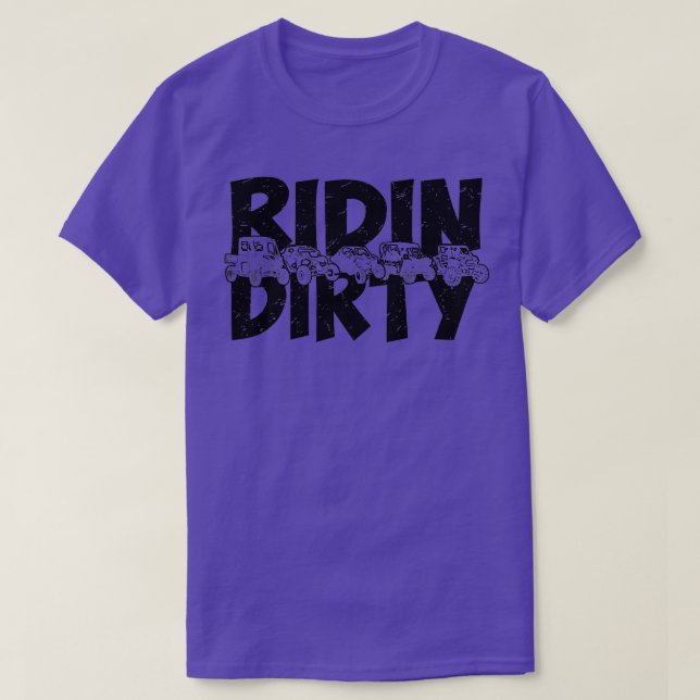 T-shirt Rétro UTV SXS Rider Dirty ATV hors route Ridin (Design devant)