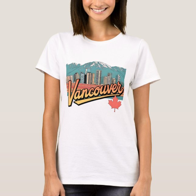 T-shirt Retro Vancouver (Devant)