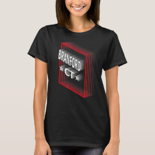 T-shirt Rétro Vaporwave Branford Connecticut CT