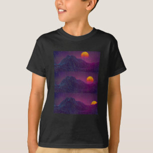 T-shirt Retro Vaporwave Sunset EDM Dance esthétique Rave