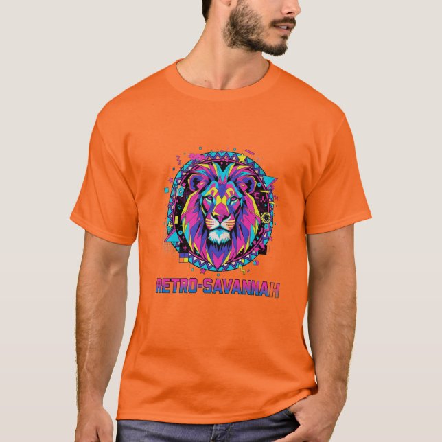 T-shirt Retro Vibe Lion Tee** (Devant)