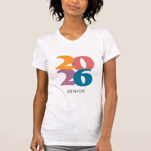 T-shirt Retro Vibes Graduation 2024 Senior Personnalisé